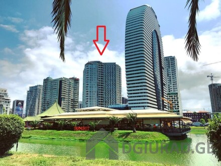 33 sq.m. studio for rent on the 21st floor. in Batumi