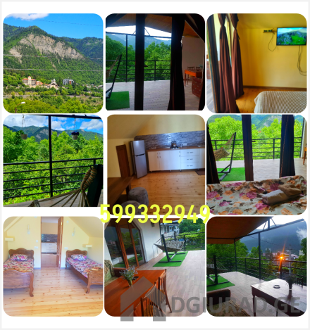 Apartment for rent with a large balcony and panoramic mountain view