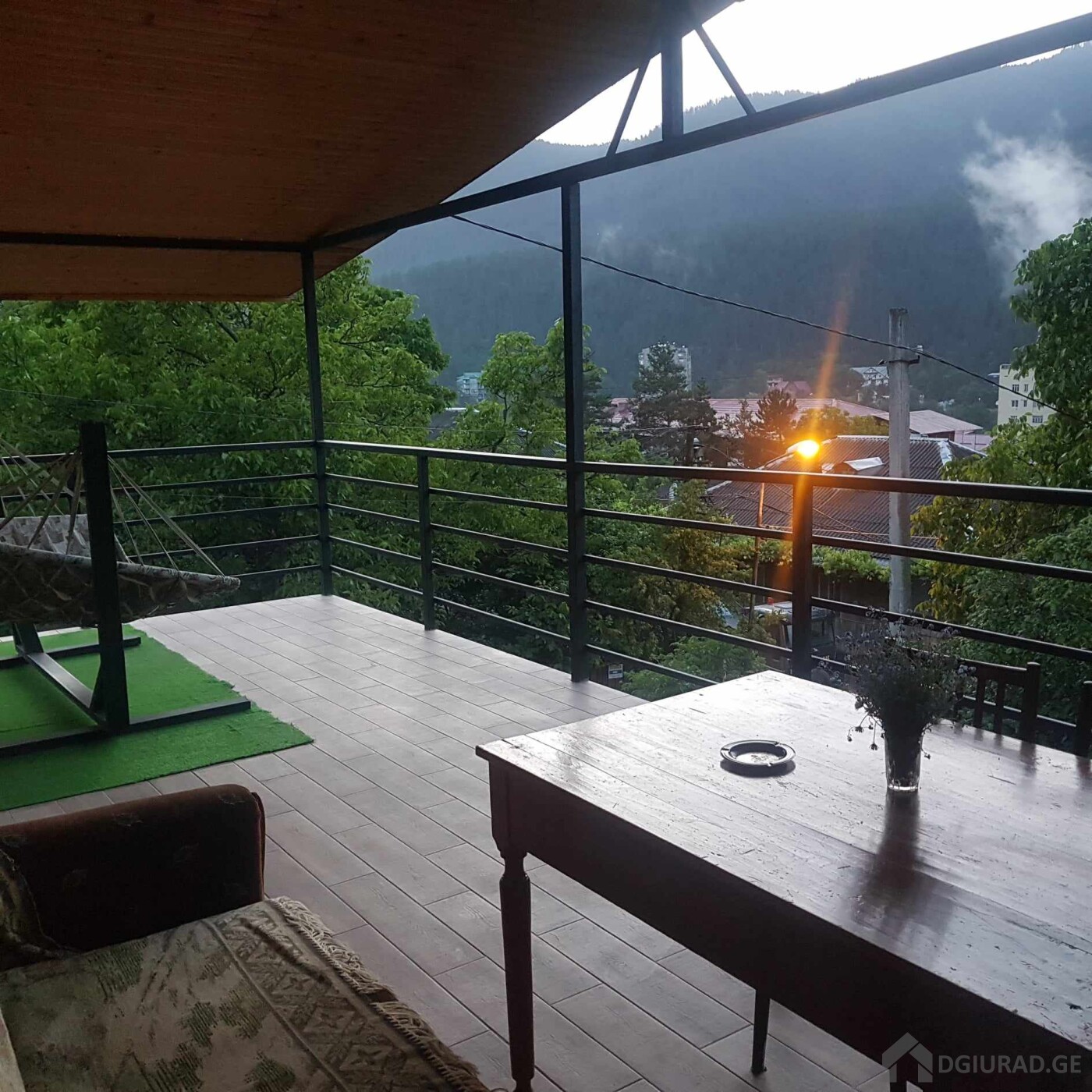 Rent a balcony apartment with a panoramic view of a mountain